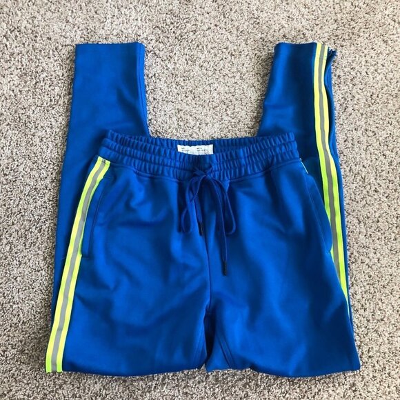 4/$25 Fairplay All Is Fair Blue/Green Jogger Sweat Pants - Picture 1 of 9
